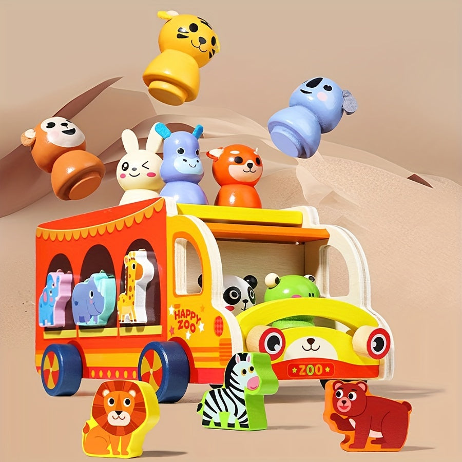 Camion d'Animaux de Cirque Éducatif - Pour le Jeu Créatif et l'Apprentissage
