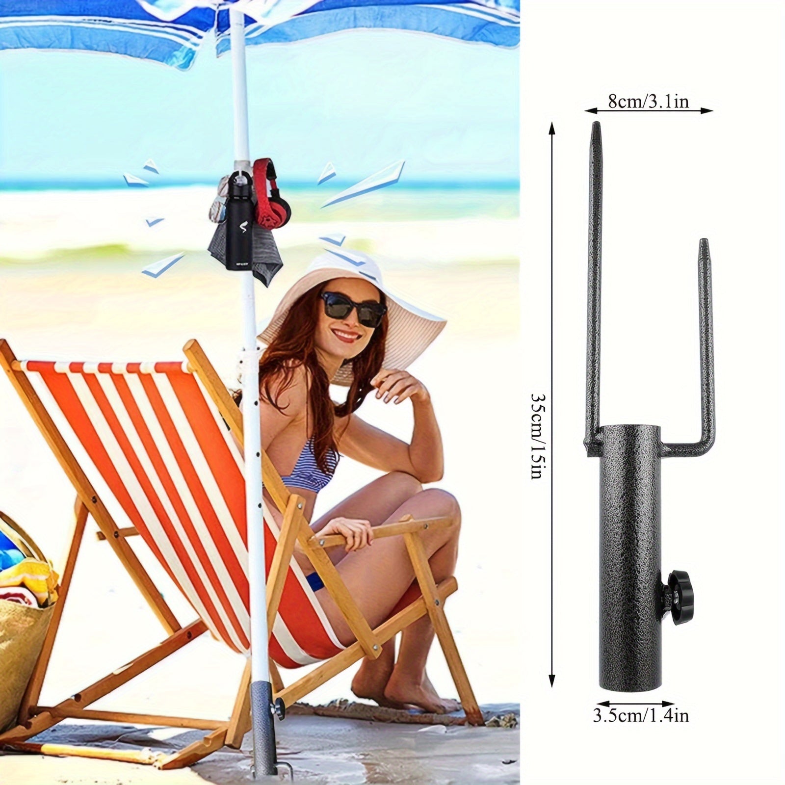 Socle de Parasol Portable et Réglable – Stabilité en Acier Robuste