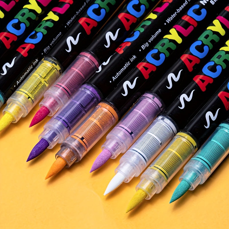 72 Marqueurs de Peinture Acrylique – Parfaits pour la Peinture Créative sur Diverses Surfaces