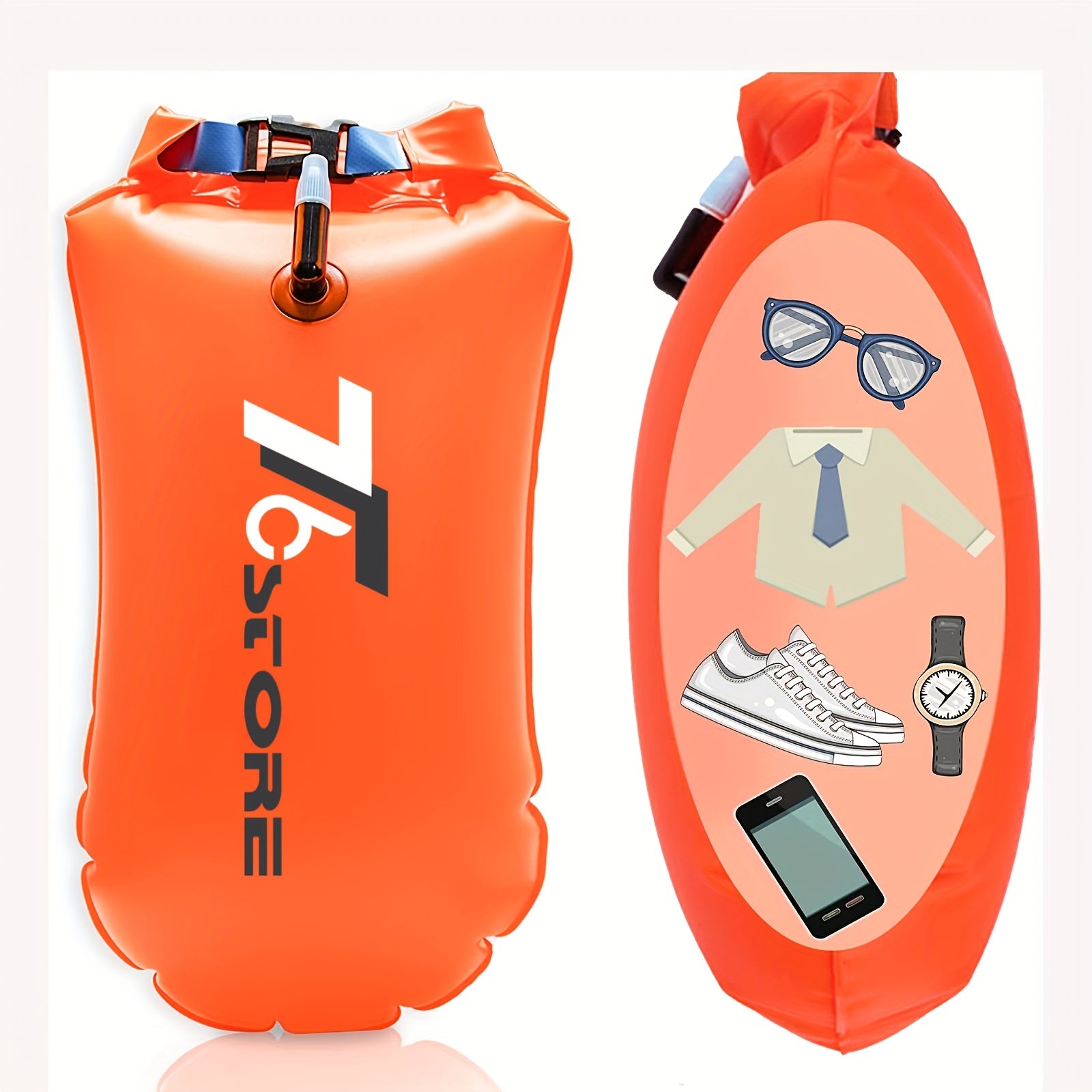 Bouée de Natation Étanche de 20L avec Espace de Rangement – Sûre et Pratique pour la Natation en Eau Libre
