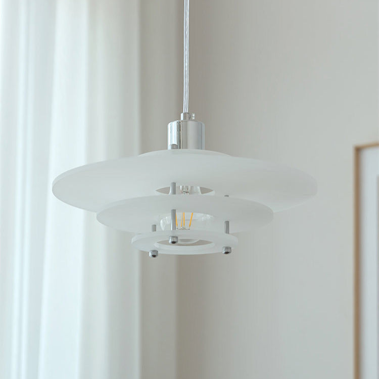 Suspension Moderne en Forme de UFO – Luminaire LED Contemporain en Acrylique et Fer