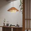 Suspension en osier japonais pour décoration intérieure bohème et éclairage de salle à manger