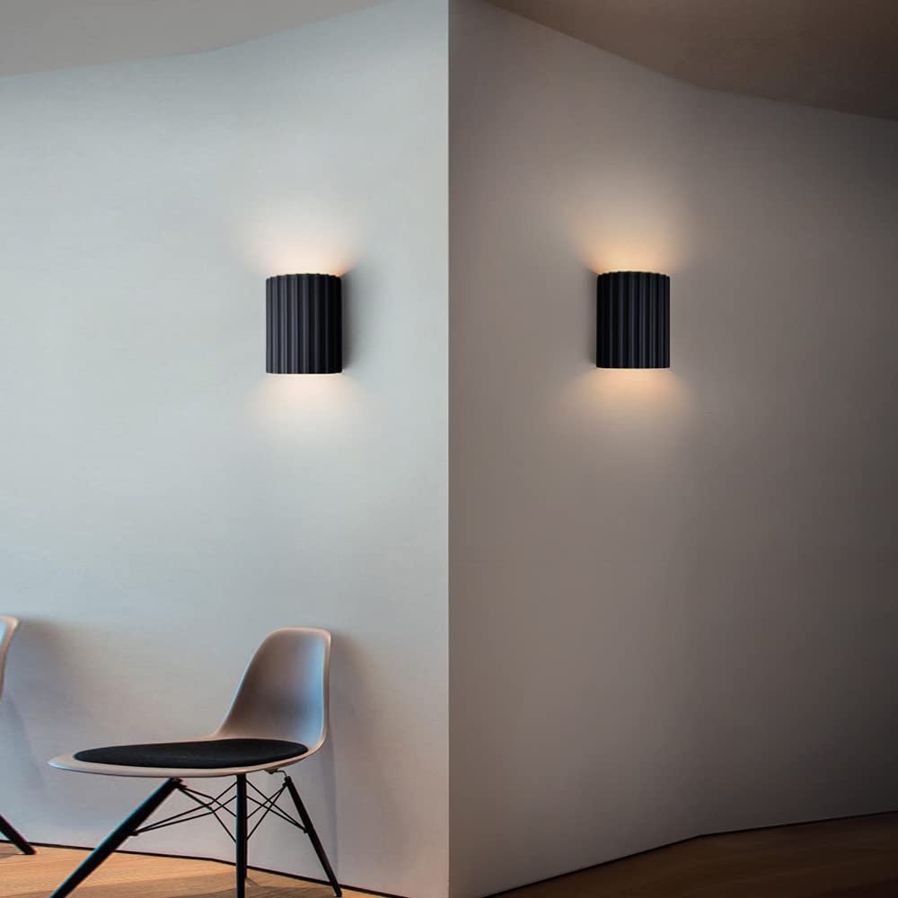 Applique Murale Ondulée Moderne – Design en Résine Élégant Haut & Bas