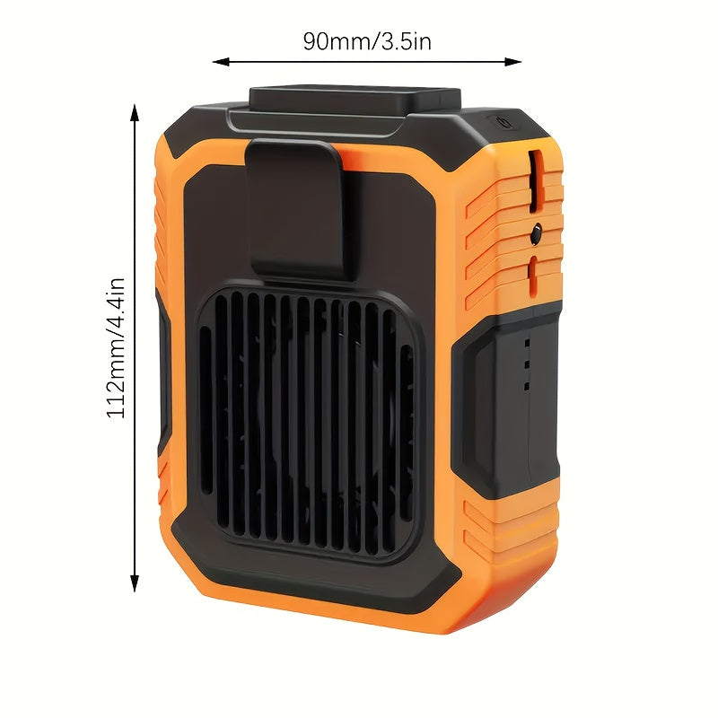 Ventilateur de taille rechargeable USB – Portable avec trois réglages de vitesse