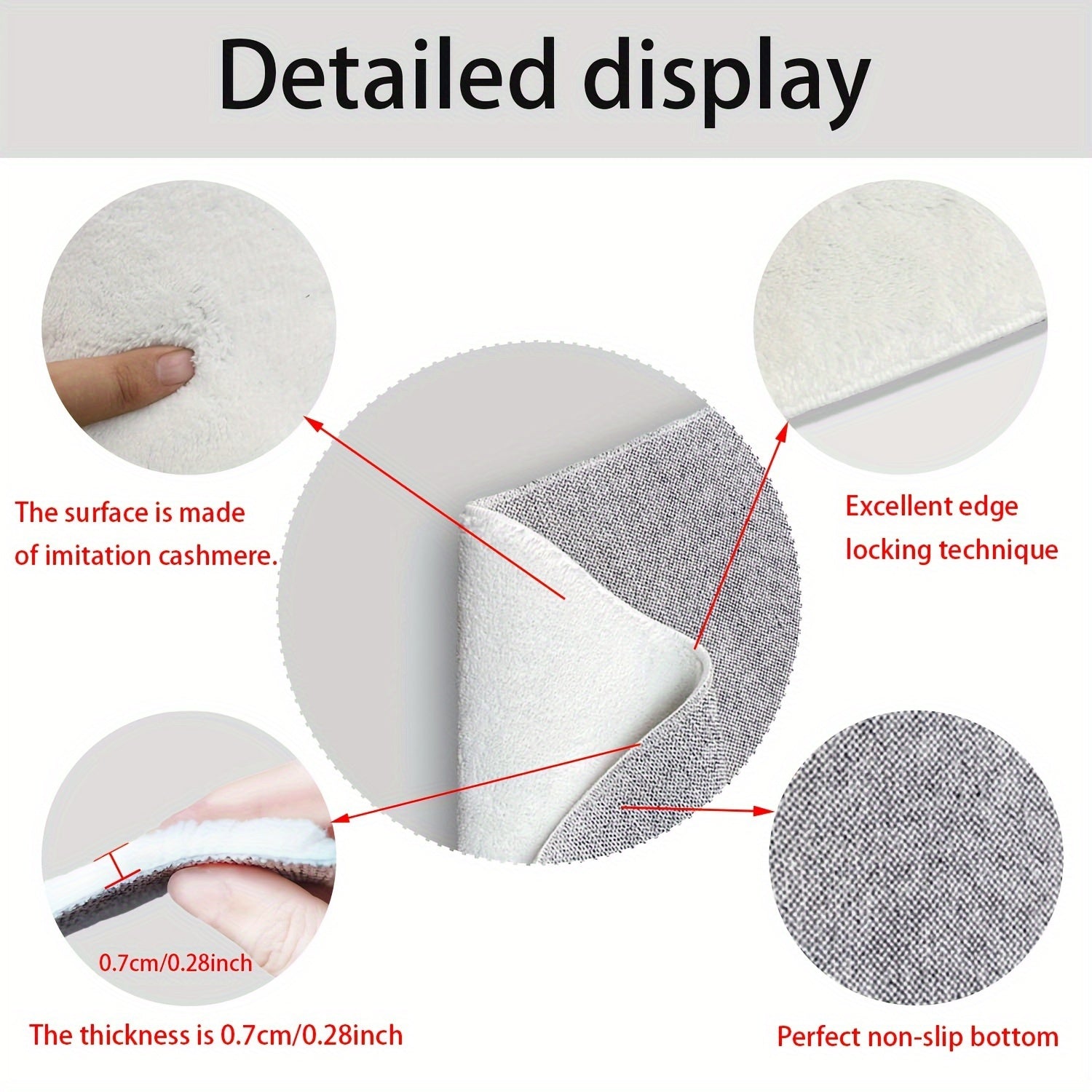 Tapis de Bain Feuilles – Absorbant, Douillet et Confortable pour la Salle de Bain