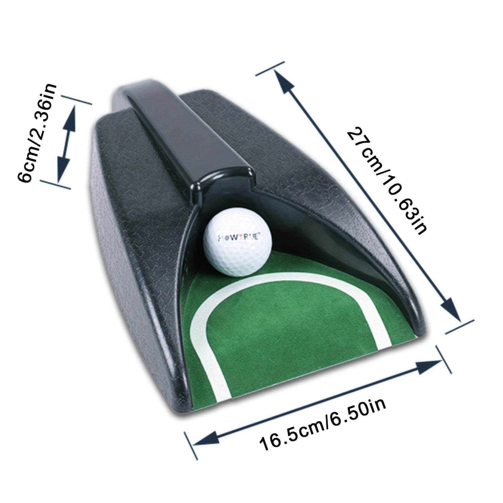 Tapis de Pratique de Putting avec Retour Automatique | Tapis de Putting de Golf | ABS Durable, Améliorez vos Compétences de Putt