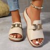 Sandales de Voyage Boho LuxeStride | Sandales de plage élégantes à double boucle avec un motif de cœur pour un confort et un style ultimes
