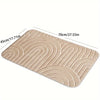 Tapis de bain antidérapant géométrique – Confortable et élégant pour votre salle de bain