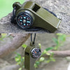 Sifflet de Secours avec Compas et Thermomètre – Design Durable et Flottant pour les Aventures de Survival et de Plein Air