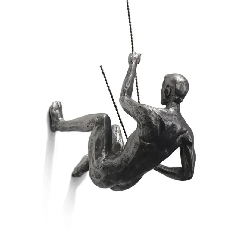 ElevéArt Luxe Ensemble de Décoration Murale | Homme Grimpant Créatif pour des Accents Intérieurs Uniques
