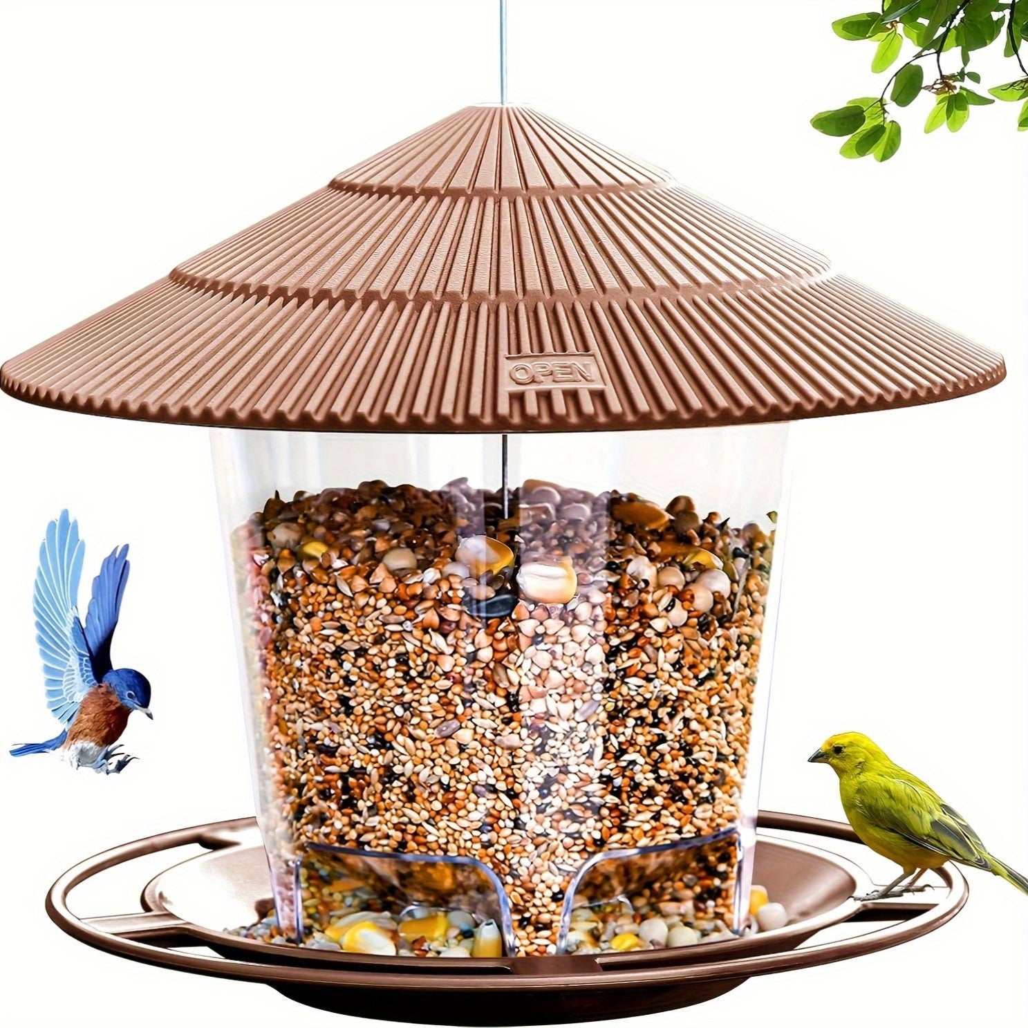 Station de Nourriture pour Oiseaux en Forme de Champignon – Pratique et Décoratif pour Jardins et Espaces Extérieurs
