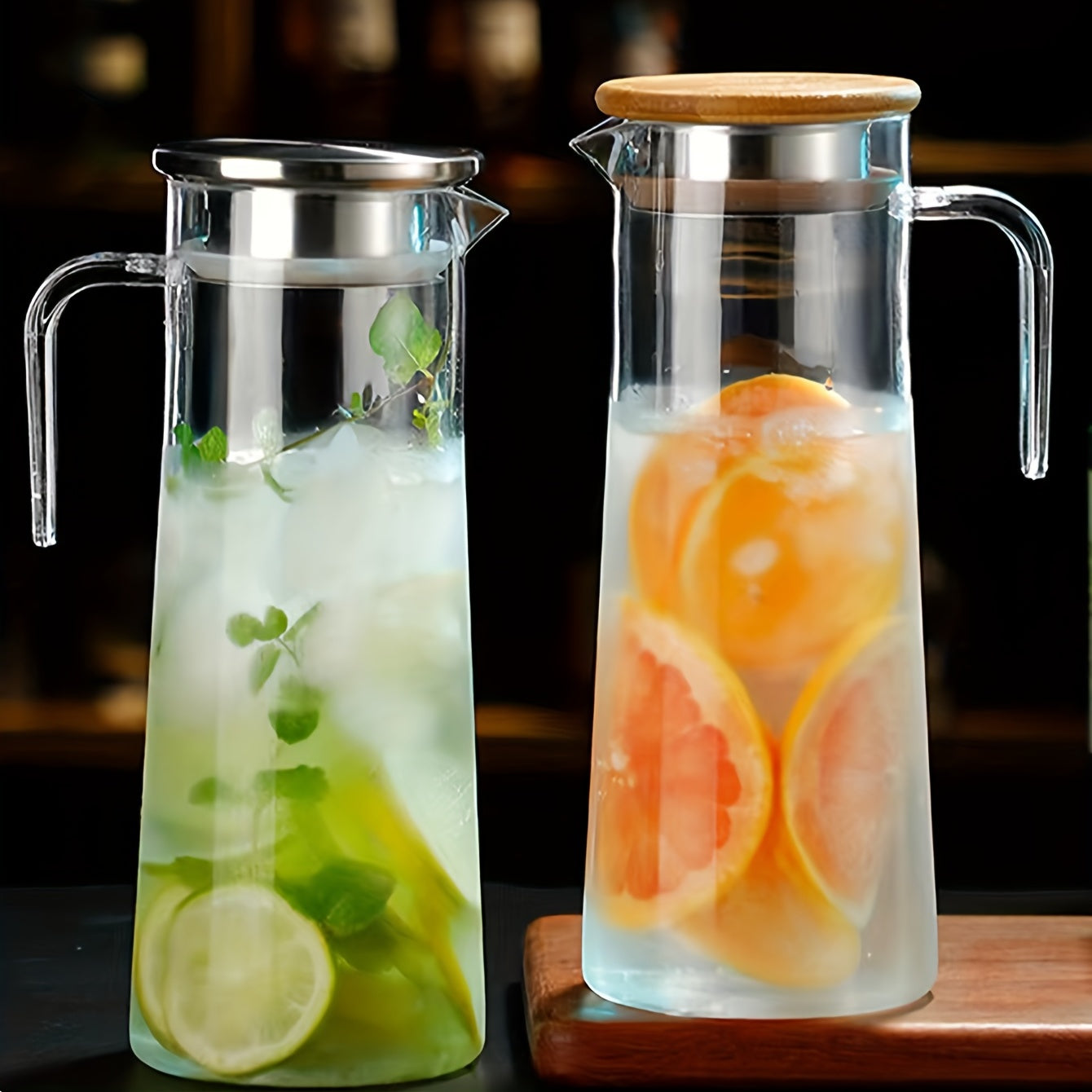 AquaElegance Carafe de Luxe avec Couvercle | Ustensiles de boisson durables et élégants pour un usage quotidien