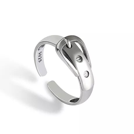 Bague en forme de ceinture en argent S925