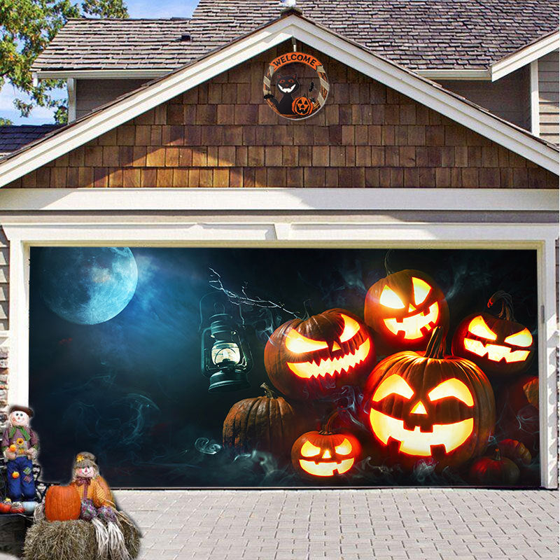 SpookShade | Crée une atmosphère d'Halloween inoubliable pour votre porte de garage