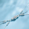 Bracelet en perles argentées