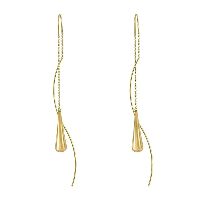Boucles d'oreilles gouttes d'eau simples