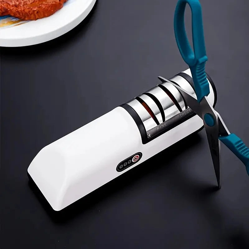 Aiguiseur Électrique Multifonctionnel – Outil Automatique à Lame à 4 Vitesses pour Chefs de Cuisine et Cuisiniers à Domicile