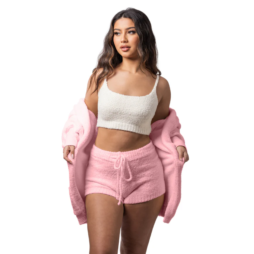 CozyVibe | Se sentir détendu, chic et à l'aise sans effort dans cet ensemble de pyjamas