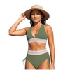Bikini élégant, taille haute, sculptant