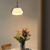 Suspension en Verre | Design Moderne | Câble Réglable 120cm | Douille E27 | Le Dôme Cristallin | Convient pour Salons, Salles à Manger ou Cuisines | Parfait pour Intérieurs Modernes et Minimalistes