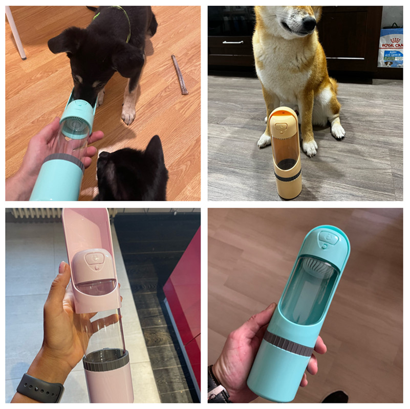 Bouteille 2-en-1 pour nourriture et eau à emporter - PawBuddy
