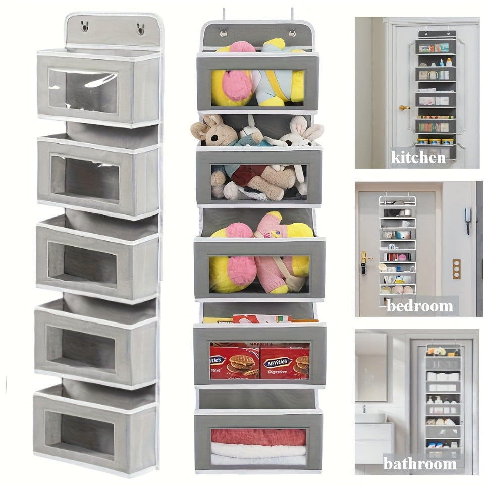 Système de Rangement Suspendu à 5 Niveaux – Idéal pour la Chambre, la Salle de Bain et la Cuisine