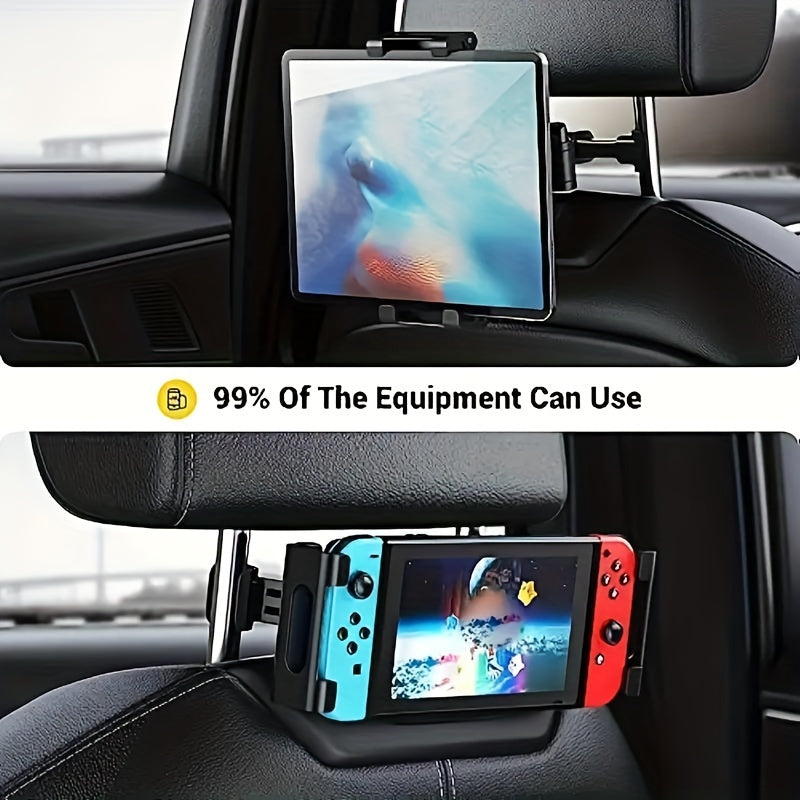 Support de Tablette pour Appuie-tête de Voiture – Support Réglable pour Tablettes et Smartphones