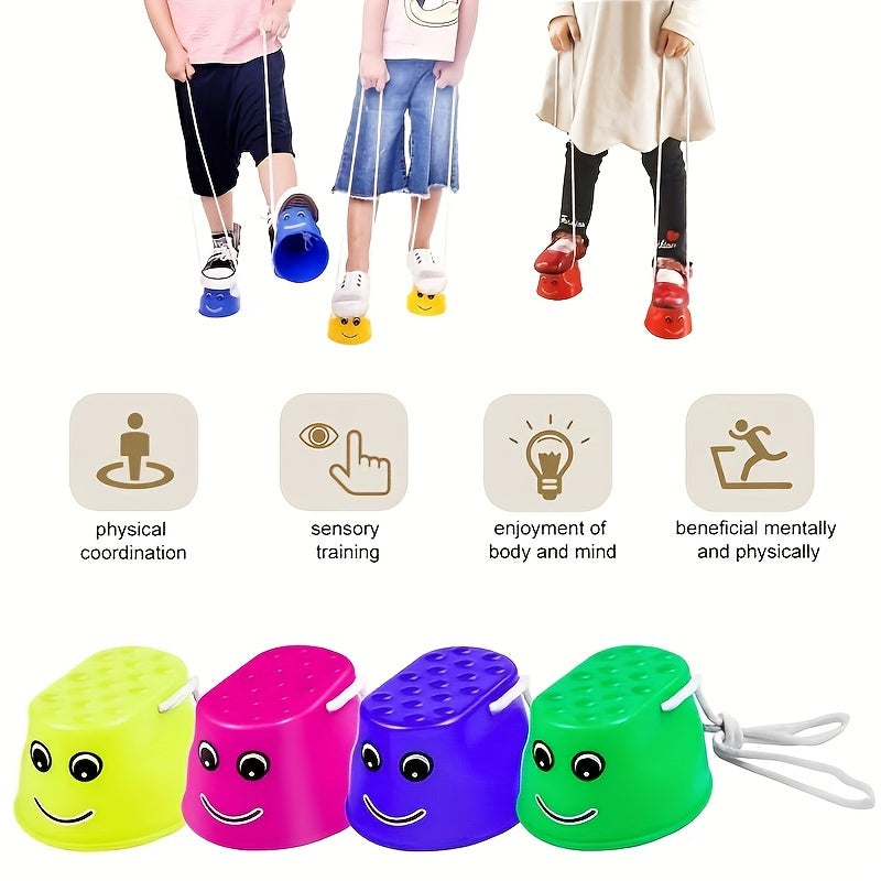 Bâtons de Stilts Colorés pour Enfants – Développez l'Équilibre et la Coordination avec Style