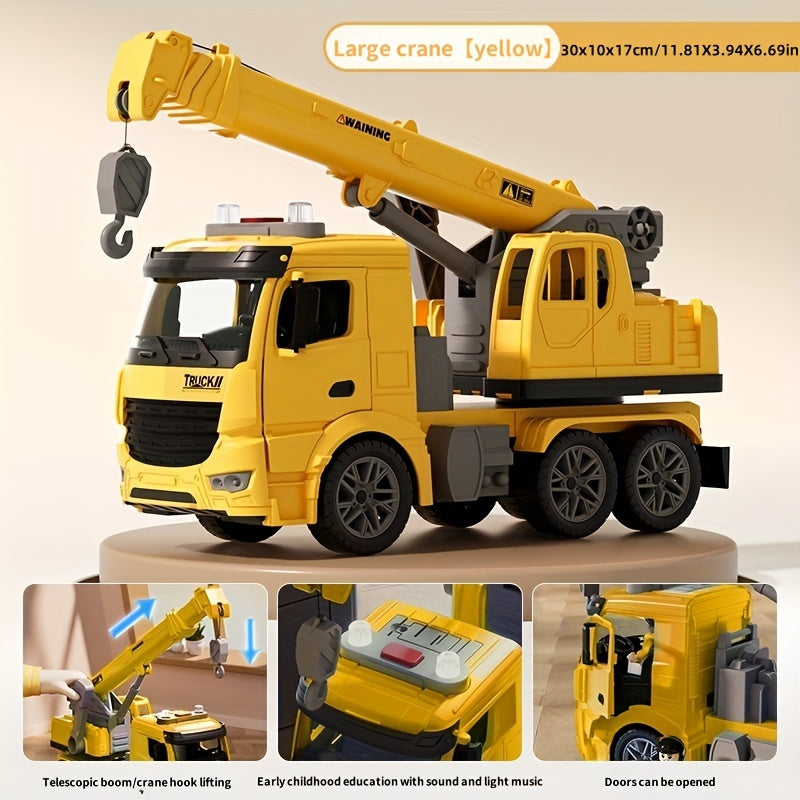Camion Grue Puissant - Amusement avec Sons et Lumières
