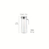 Carafe en Verre avec Couvercle – Idéale pour Jus, Bubble Tea et Boissons Rafraîchissantes d'Été
