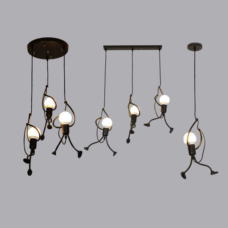 Suspension en Fer Retro Iron Man – Charme Vintage Ludique pour Intérieurs Uniques