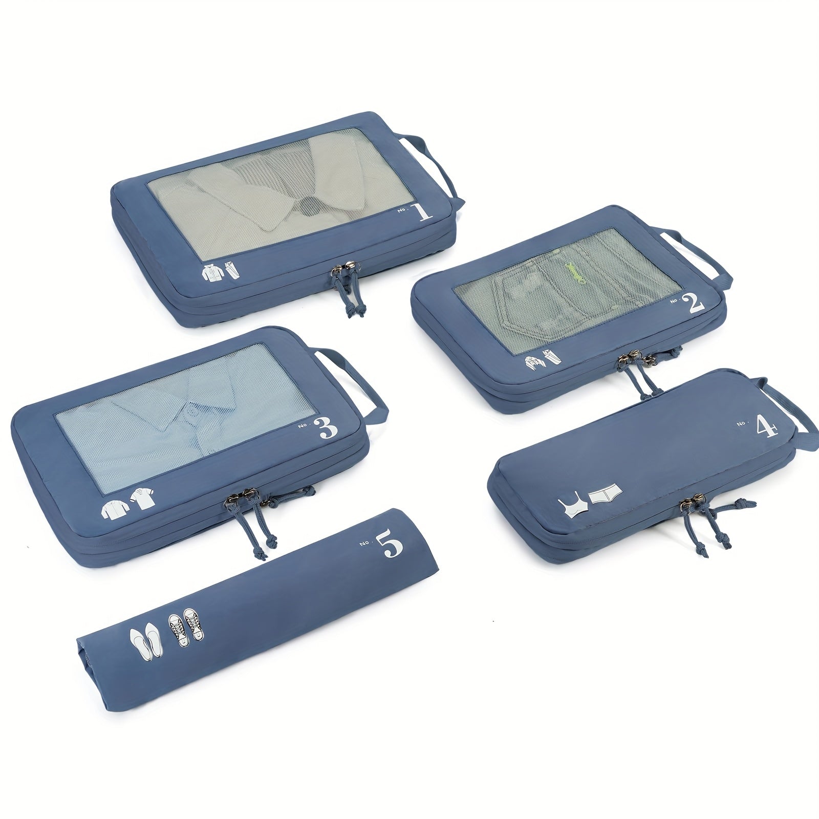 TravelSmart Ensemble d'Organisateurs de Voyage Compressibles – Solution de Bagages Efficace