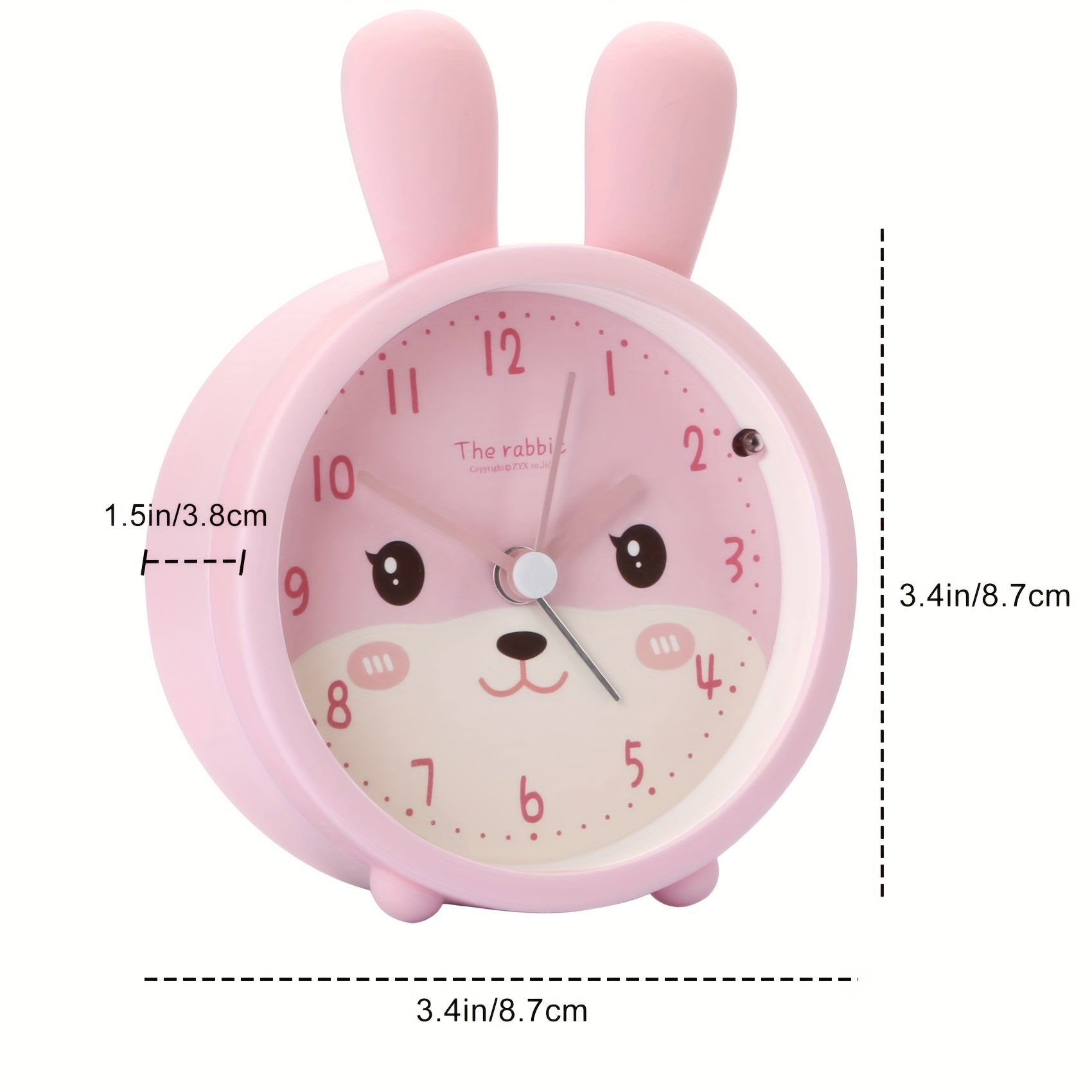 BunnyTime Réveil Silencieux - Pour un Matin Calme et Mignon