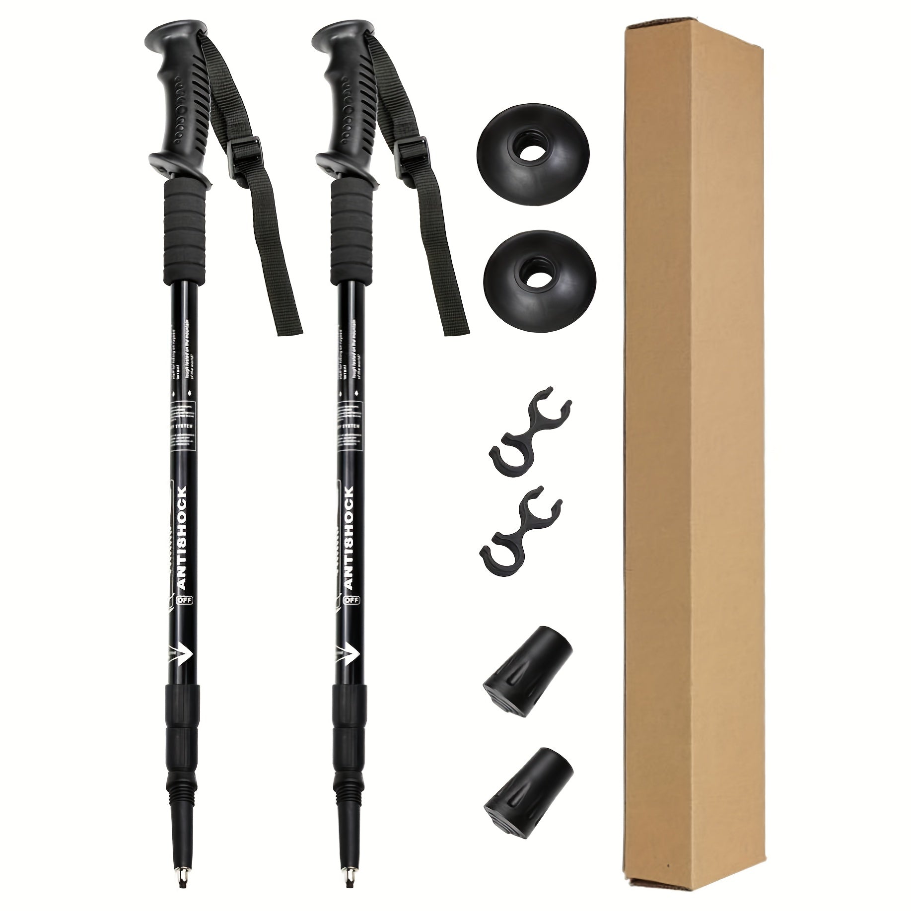 Bâtons de Trekking en Aluminium Légers – Réglables et Amortissants pour les Randonneurs Aventureux