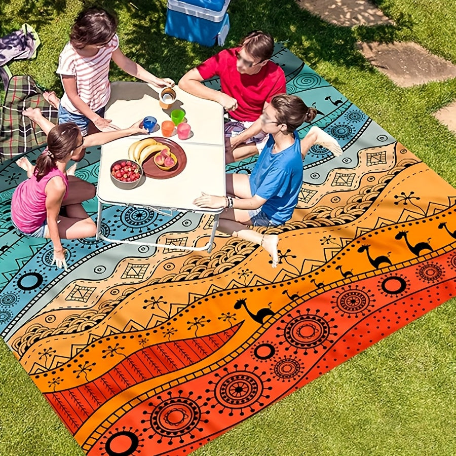 TropiComfort Tapis de Plage Oversized – Spacieux, Durable et Résistant au Sable