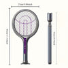 Zapper à Insectes Électrique Pliable – Rechargeable avec Manche Télescopique