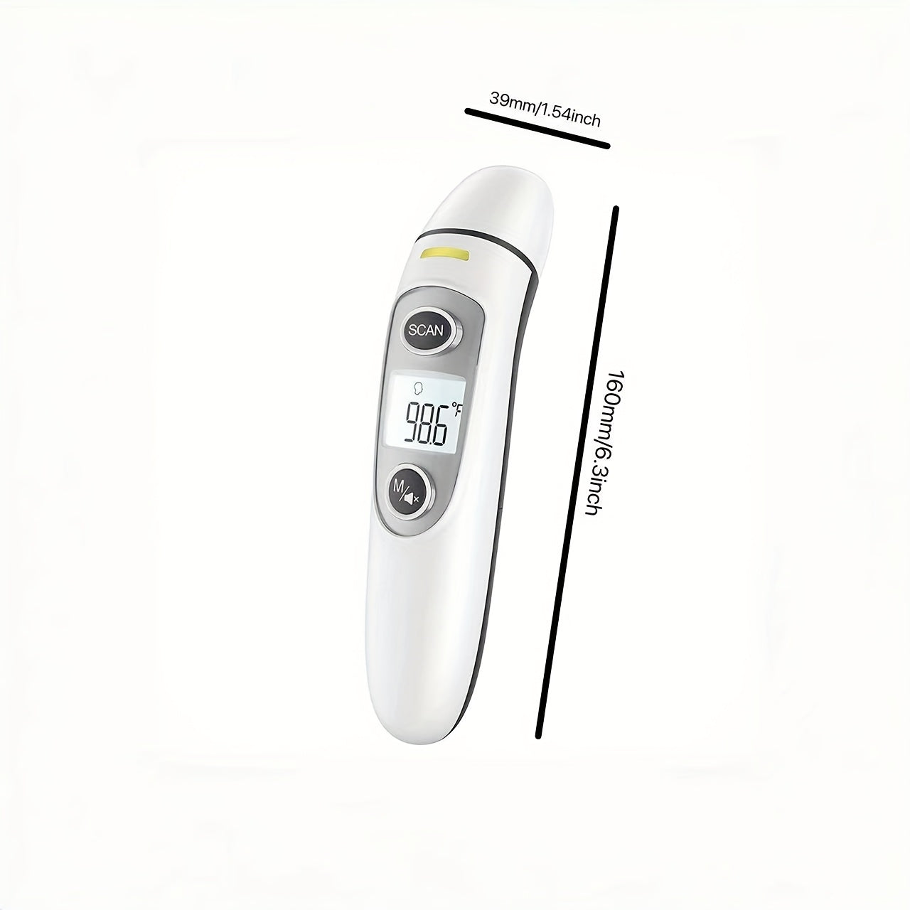 Thermomètre Digital 2-en-1 avec Mesure Rapide en 1 Seconde – Adapté pour le Front et l'Oreille