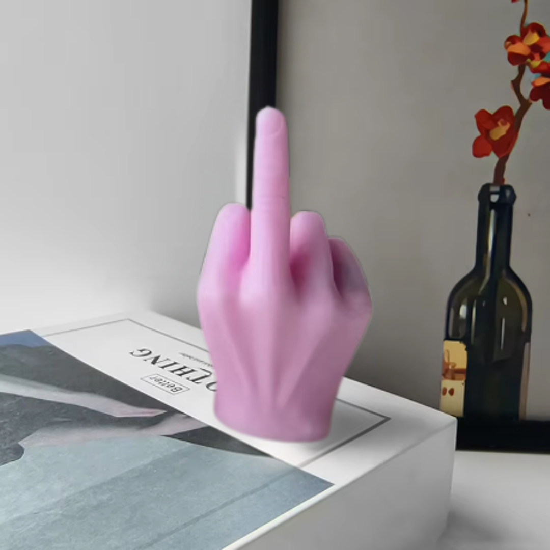 LuxeHumor Bougie Flamme Moyenne | Une bougie unique pour une touche d'humour et d'ambiance
