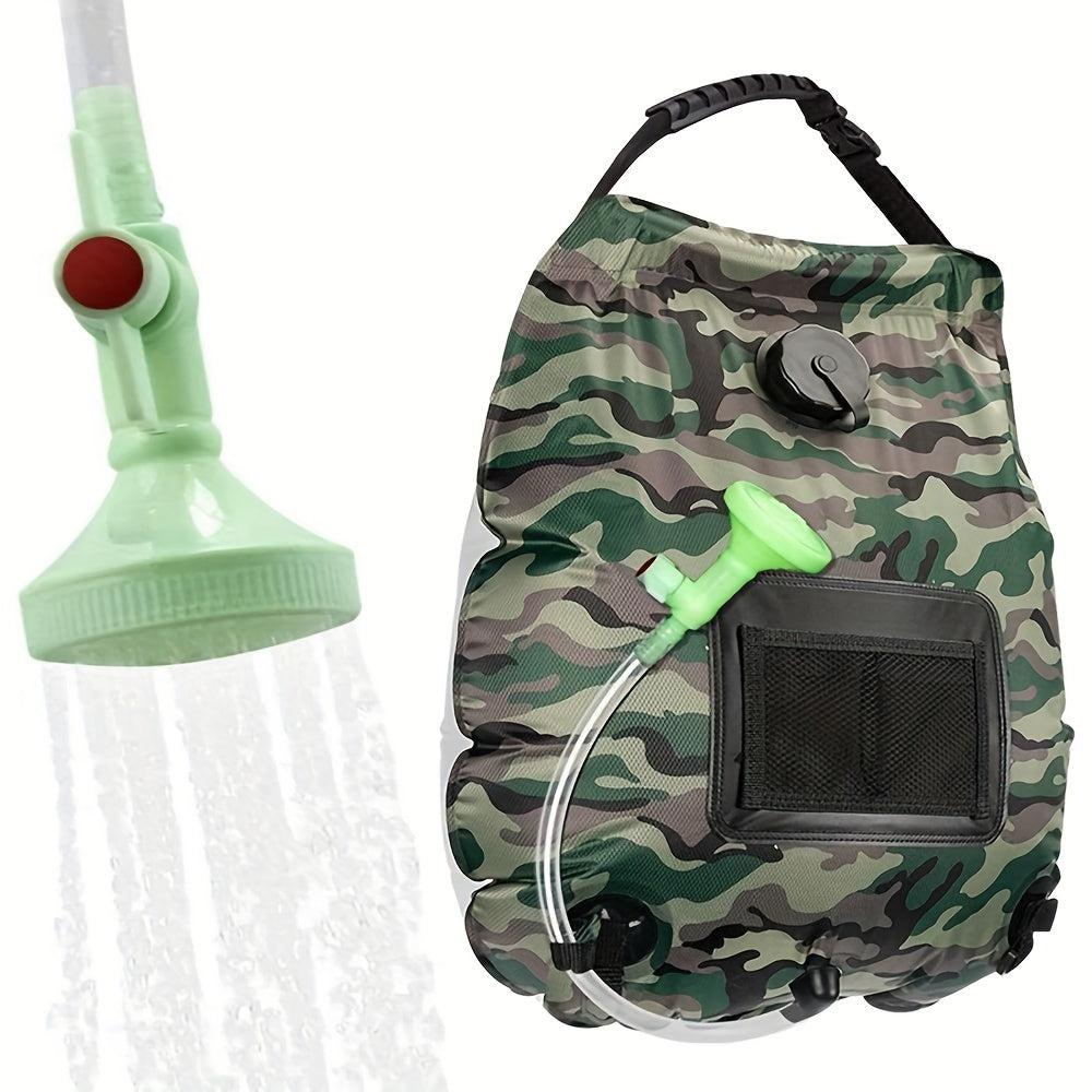 SunnyFlow Sac de Douche Solaire – Pratique, Étanche et Avec Thermomètre