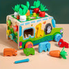 Véhicule de Jeu Éducatif de Ferme - Animaux et Légumes en Action
