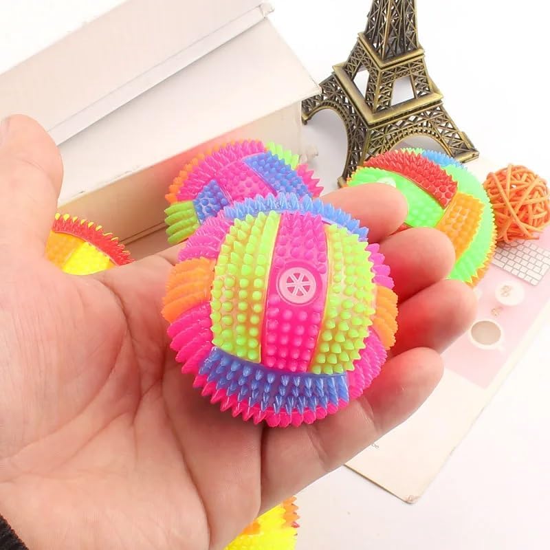 Balle à Chien Squeaky Luminescente – Moment de Jeu Éclairé pour Animaux, Facile à Nettoyer !