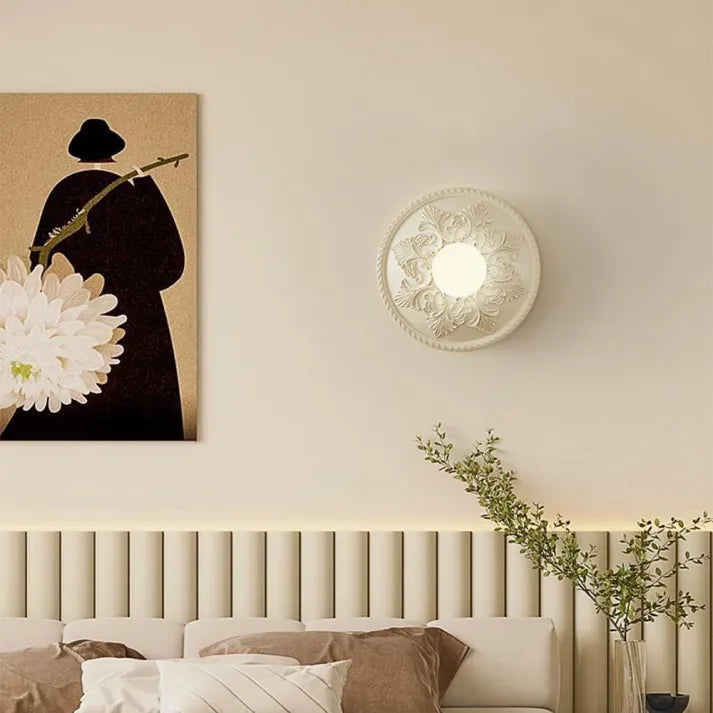 Applique Murale en Résine Moderne – Design Contemporain Élégant Ton Café