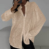 Blouse Lâche avec Paillettes Brillantes – Celeste