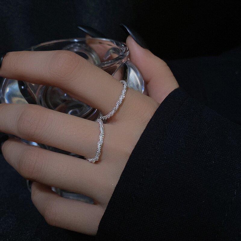 Bague en Argent Étoilé