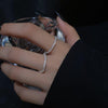 Bague en Argent Étoilé