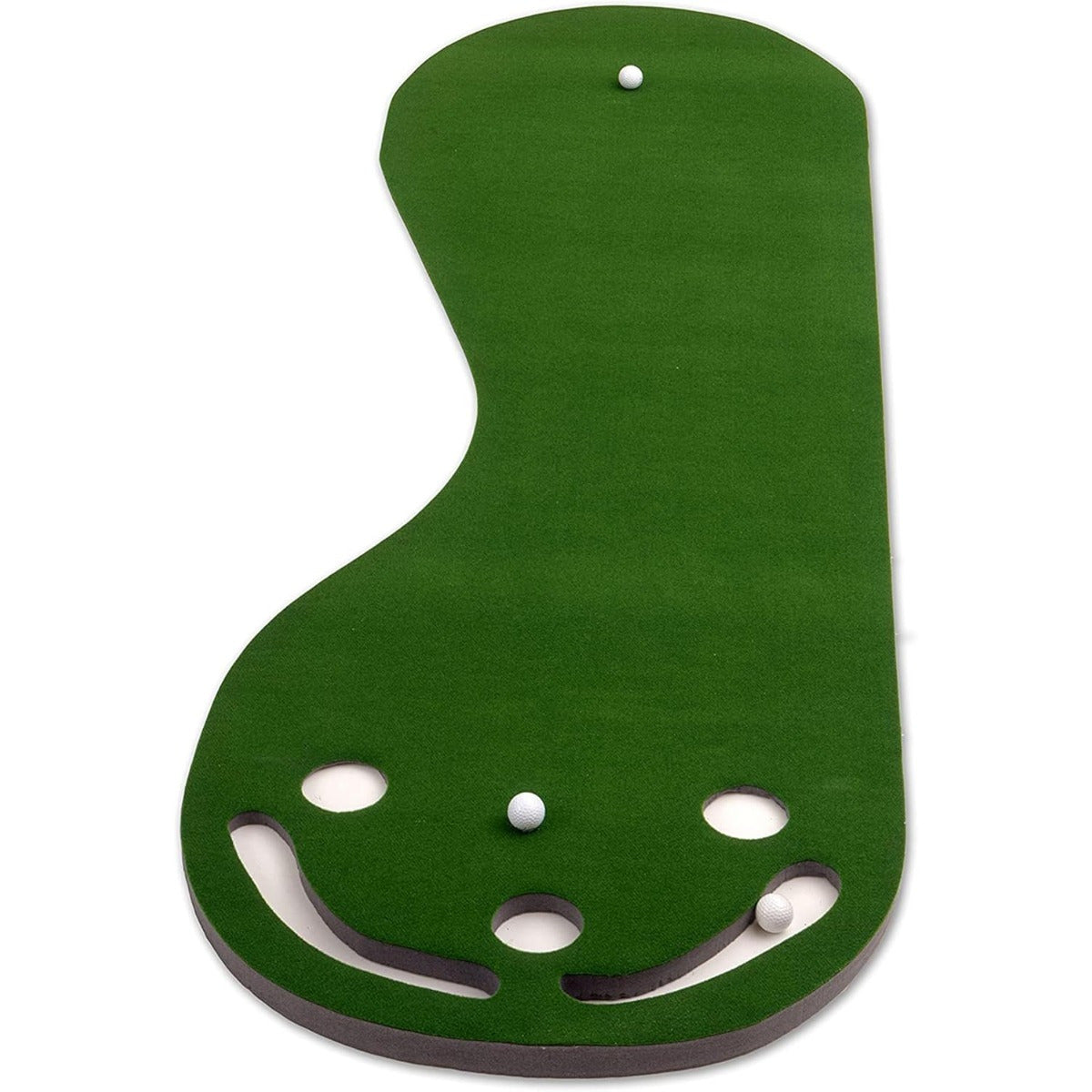 Tapis de Putting Portable 91×274 cm | Tapis de Putting Intérieur & Extérieur | Design Bicolore avec Structure en Feutre