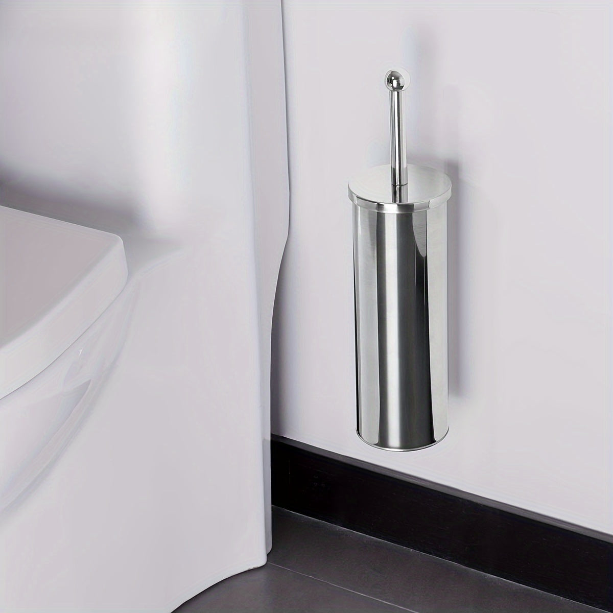 Brosse de Toilette avec Long Manche et Support Hygiénique – Durable et Élégant