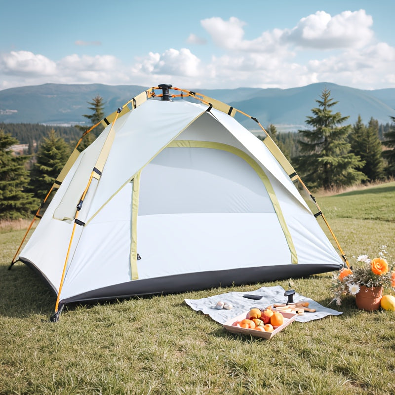 Tente de Camping 4 Personnes à Montage Rapide – Abri Respirant et Imperméable au Vent