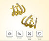 Boucles d'oreilles Illusion avec Quatre Créoles et Zirconia - Zarvia