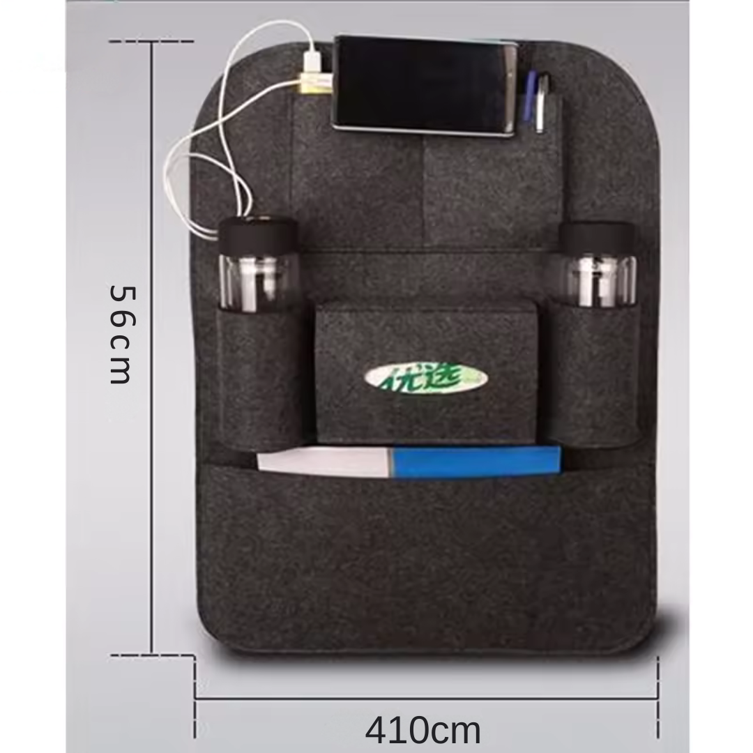 Organisateur de Siège Auto LuxeVoyage Premium | Solution élégante et pratique pour une voiture bien rangée